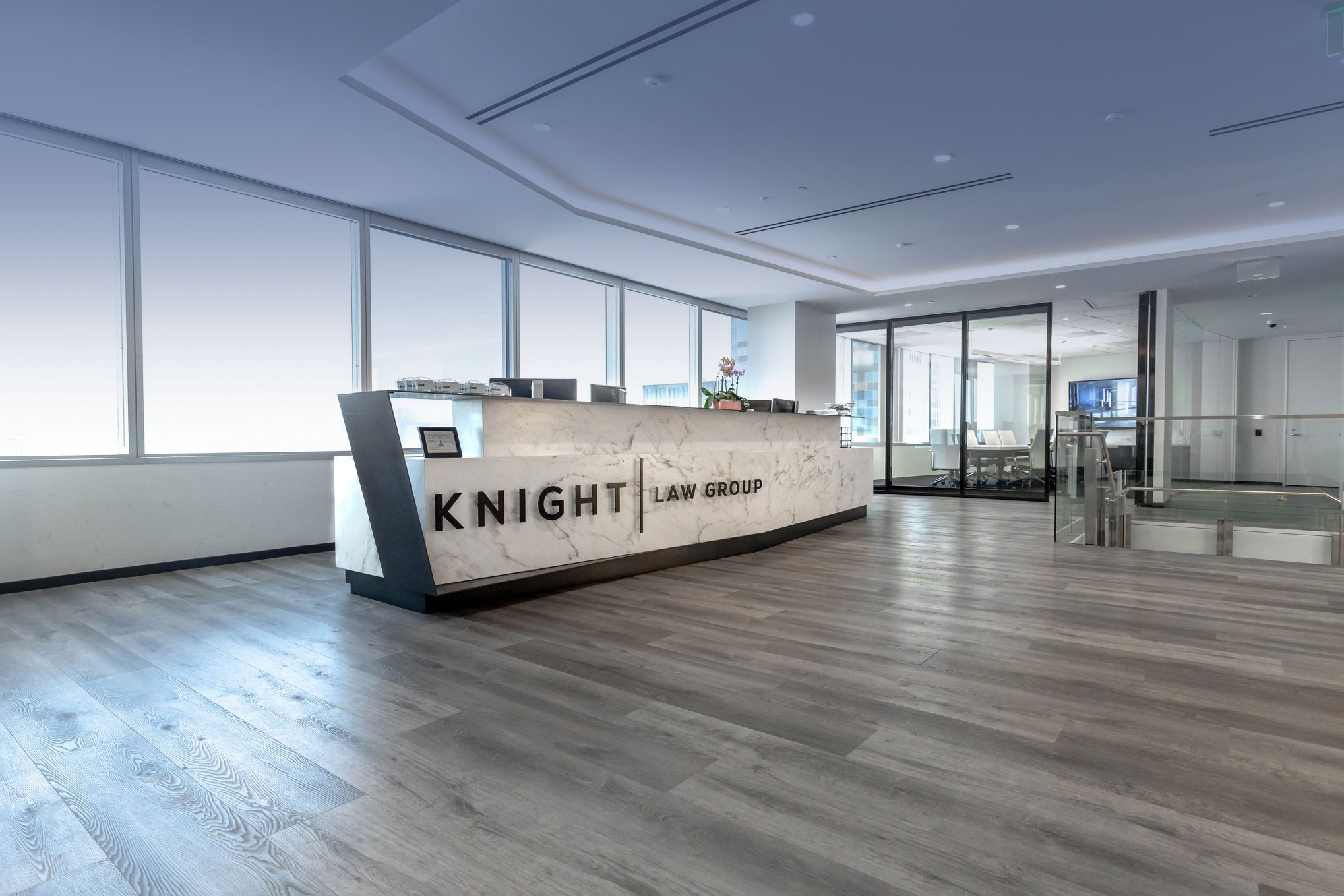Knight Law Group’s Los Angeles office reception